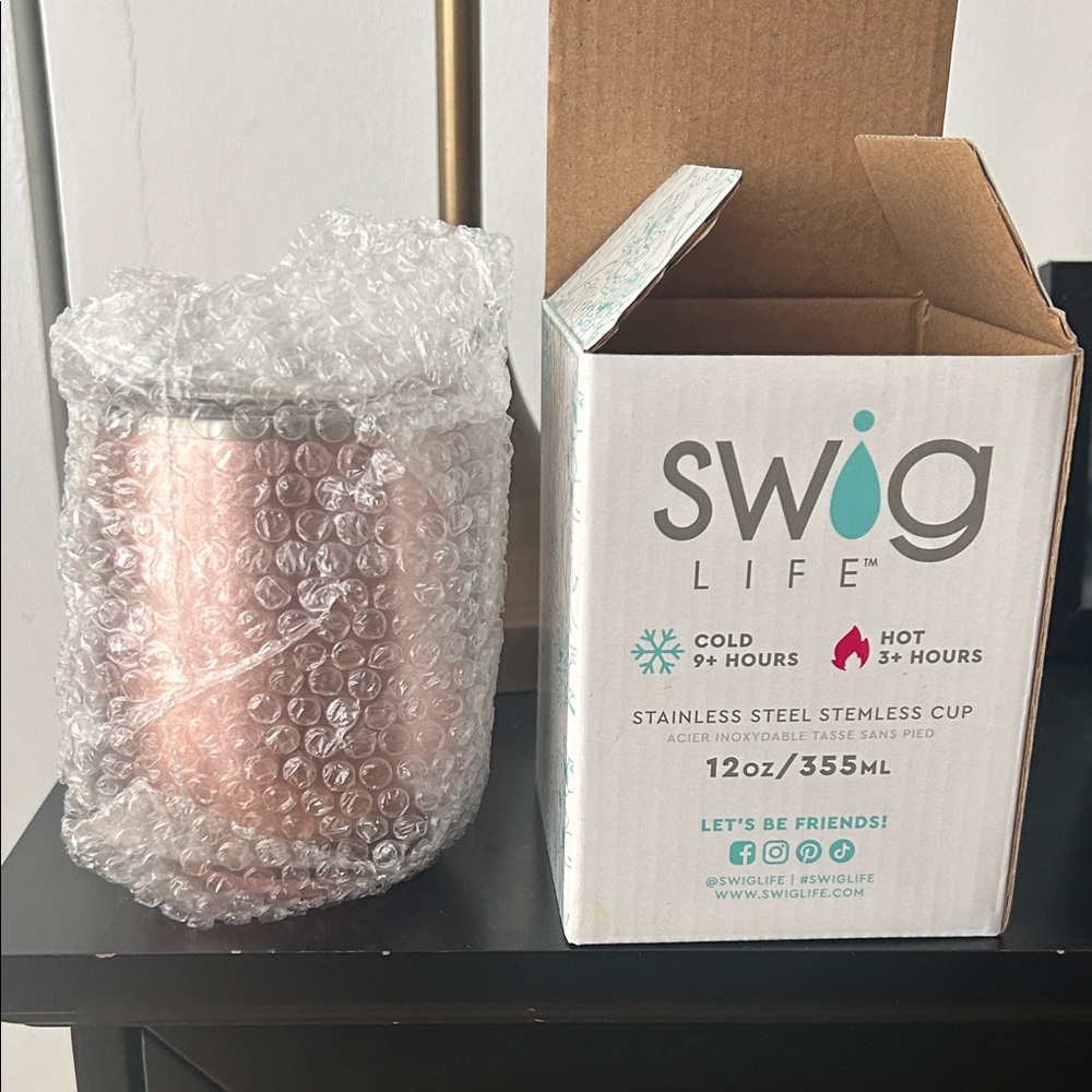 Swig Life Metallic Pink Stainless Steel Tumbler
